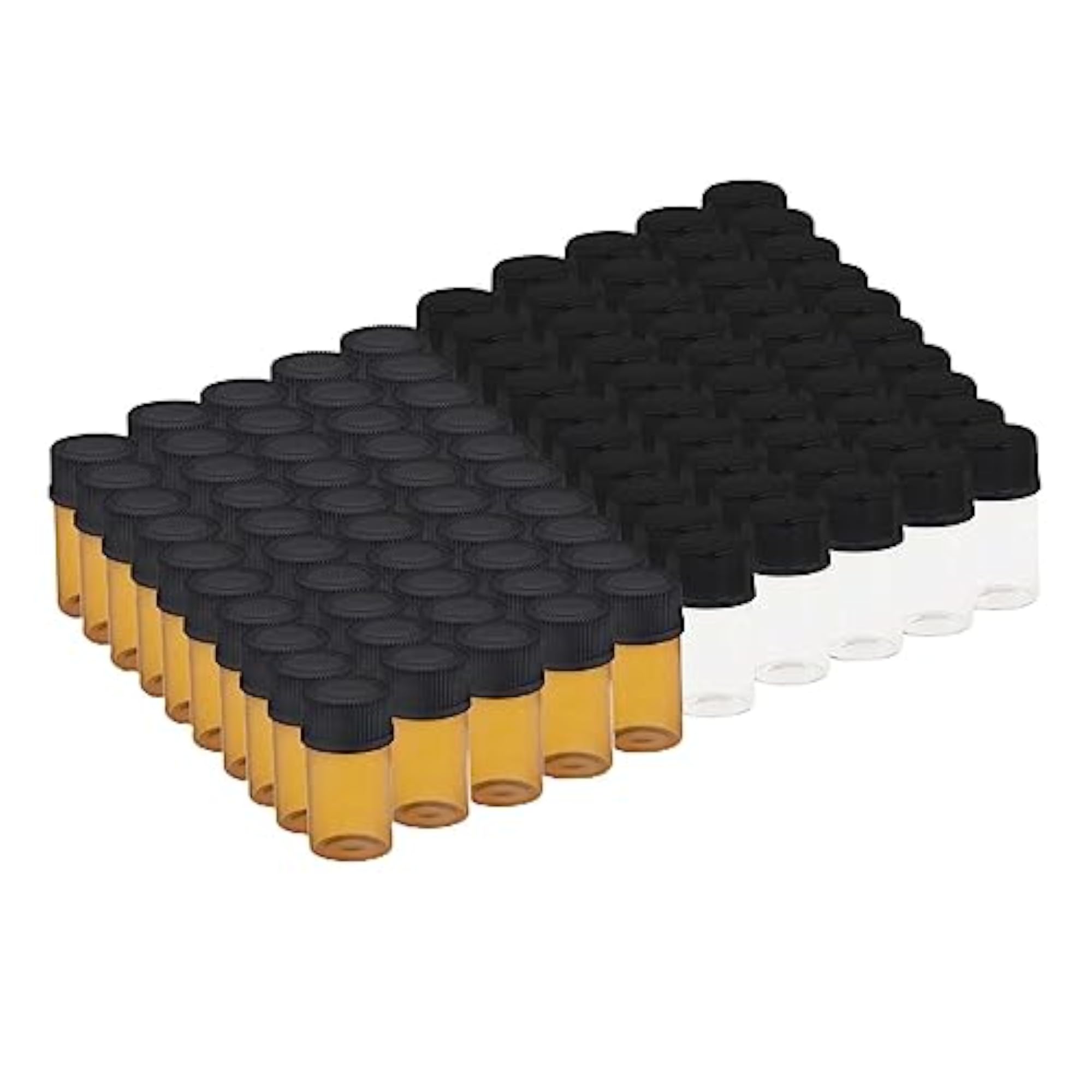 Essential Bottles Cosmetic Oils, 100x Glass Vials, 2ml